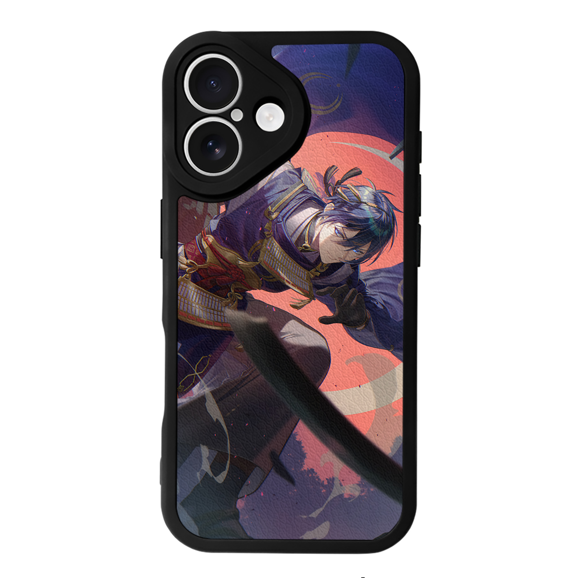 （画像用） 刀剣乱舞 Touken Ranbu 【iPhone 16シリーズ対応】シリコンスマホケース（レザー調） 材質：シリコン